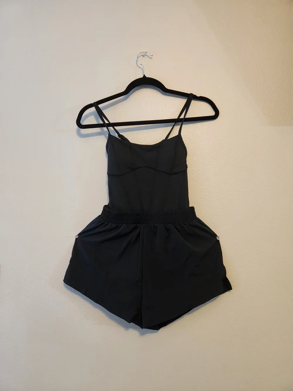 Black Women's Sleep Romper - Classic Black